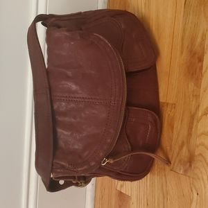 Vintage Leather Luck Brand Handbag